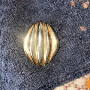 Vintage Gold Vermeil Bead Ball w/Repousse pendant​​​